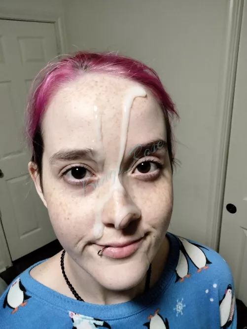 The service submissive look in my eyes after you paint my face with your cum 🥵😈🥴