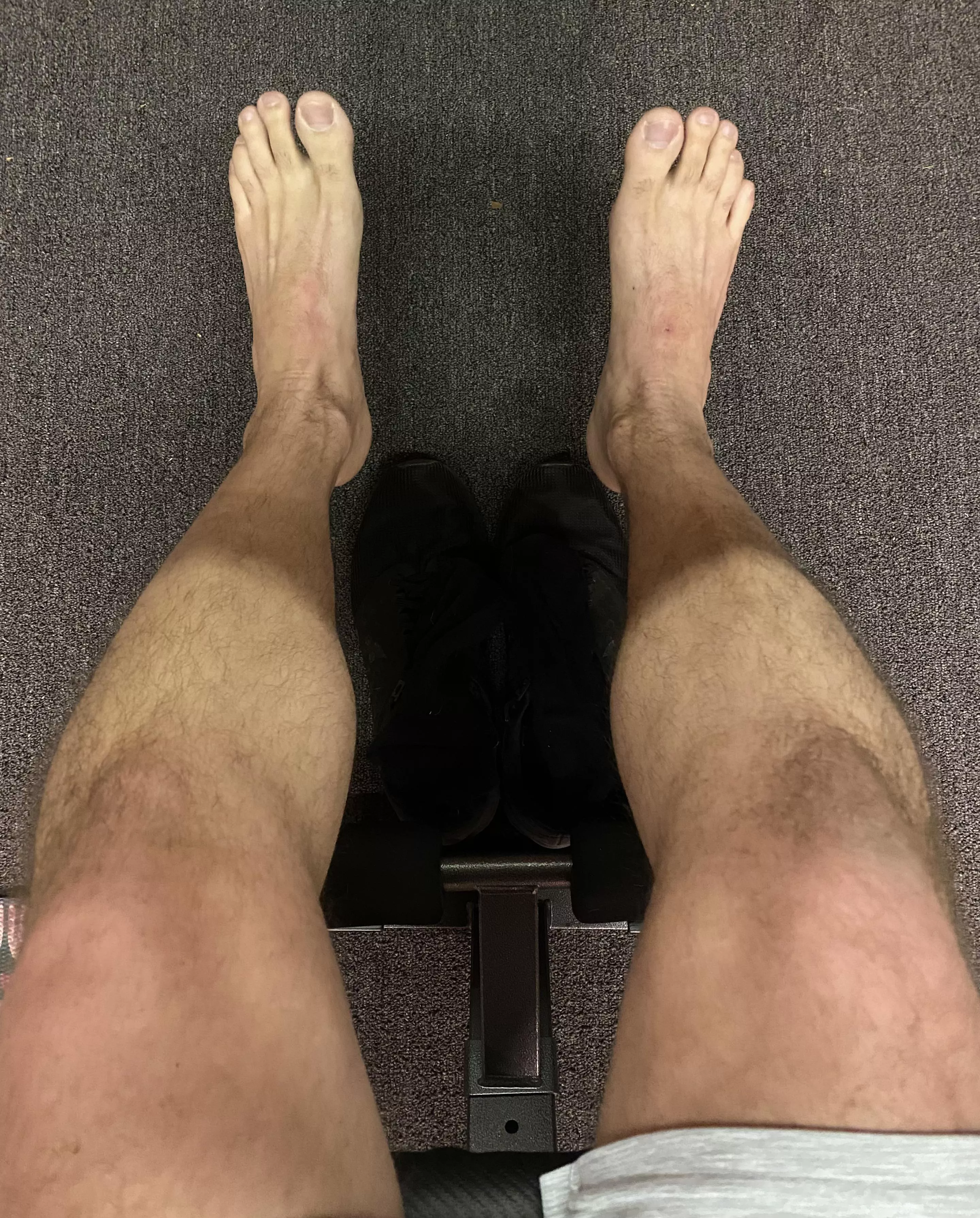 The shadows make my shins look like they’re two-toned. Who wants to play with my post-workout feet and legs?