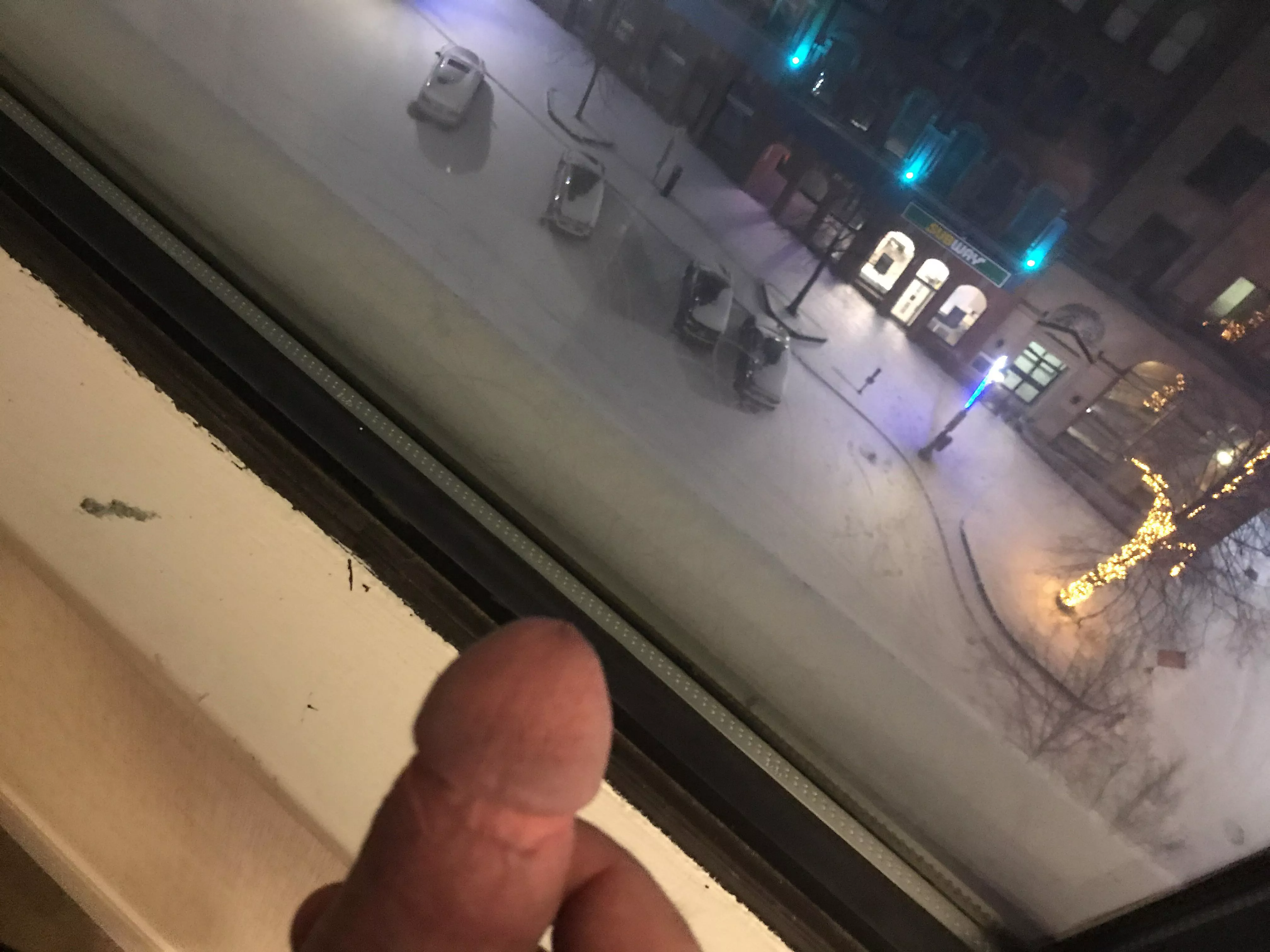 The snow is pretty uptown!