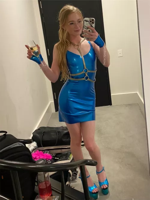 The start of my latex addiction... keenly awaiting the arrival of my next kinky dress!