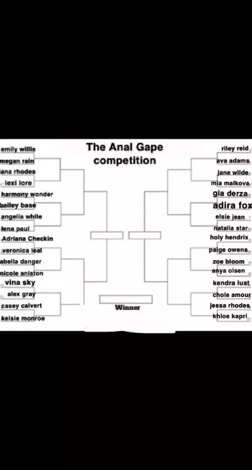 The very first anal gape competition is here😁 Minimum once a day i’ll post a match up🍑and it’s up to you to pick who has the best gape🤤Remember to base it on there gape not just there porn career😘Any questions message me let the games sta
