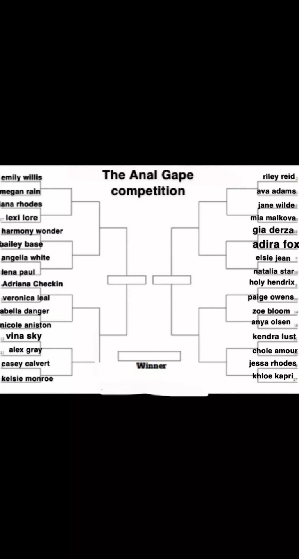 The very first anal gape competition is hereš Minimum once a day iāll post a match upšand itās up to you to pick who has the best gapeš¤¤Remember to base it on there gape not just there porn careeršAny questions message me let the games sta The very first anal gape competition is hereš Minimum once a day iāll post a match upšand itās up to you to pick who has the best gapeš¤¤Remember to base it on there gape not just there porn careeršAny questions message me let the games sta