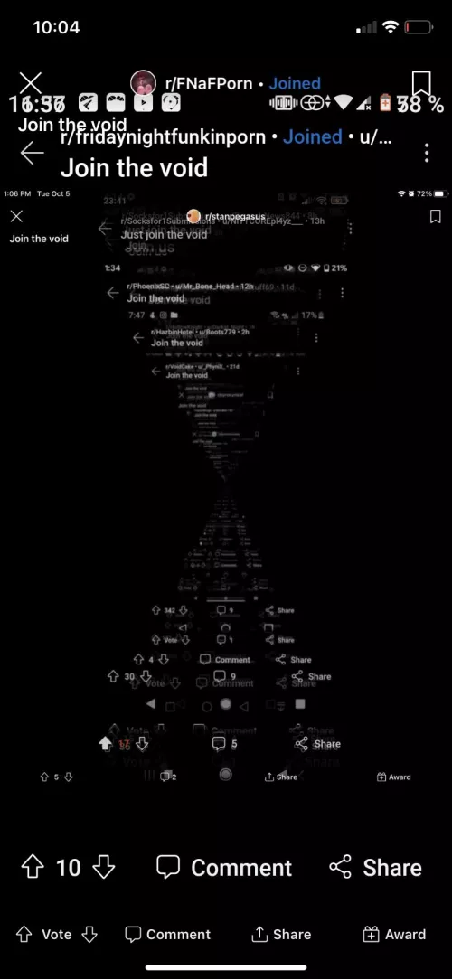 The void consumes