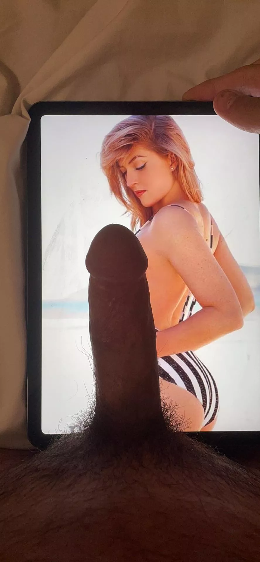 The way she’s looking at it