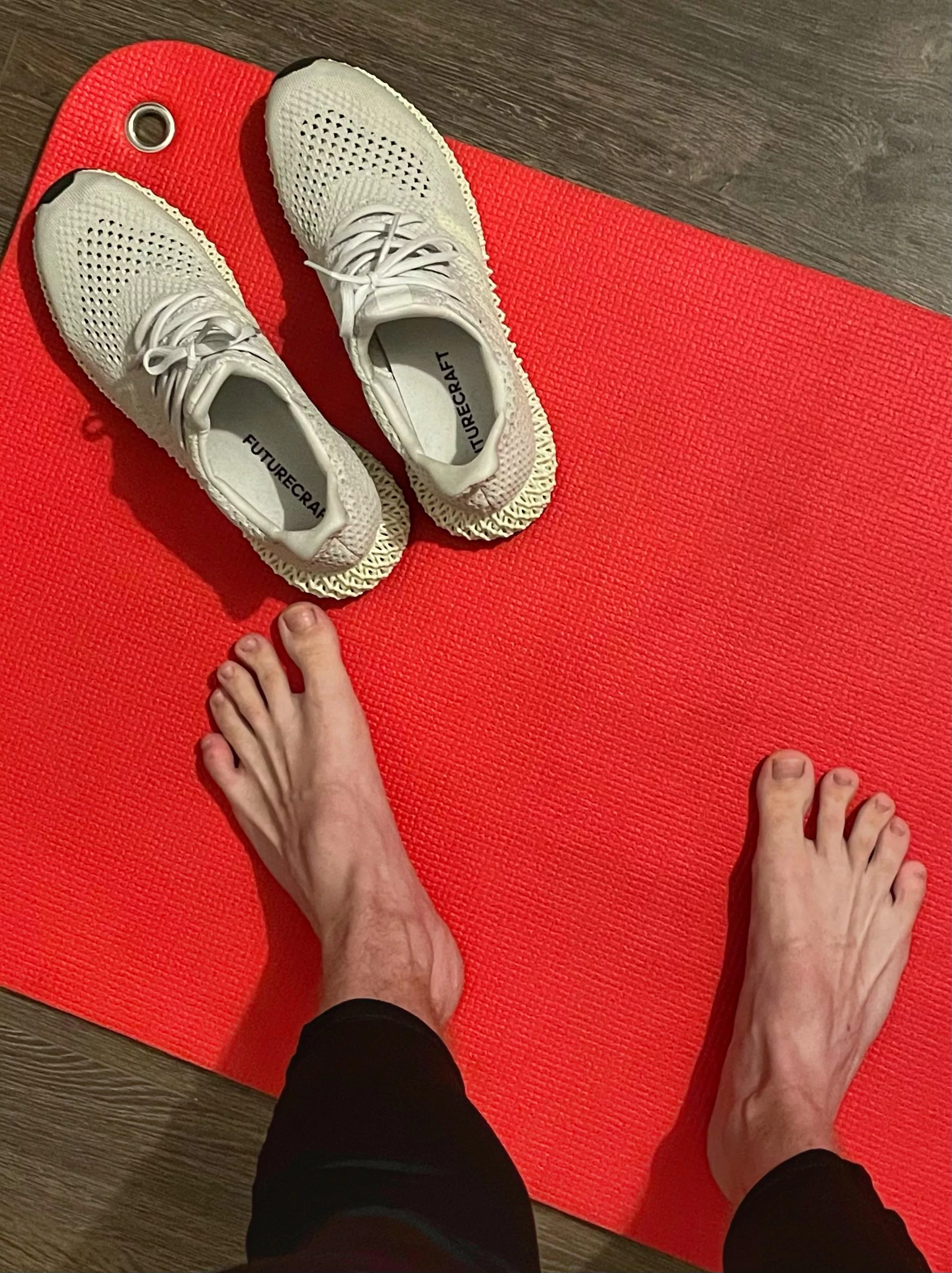 The workout got me a little sweaty