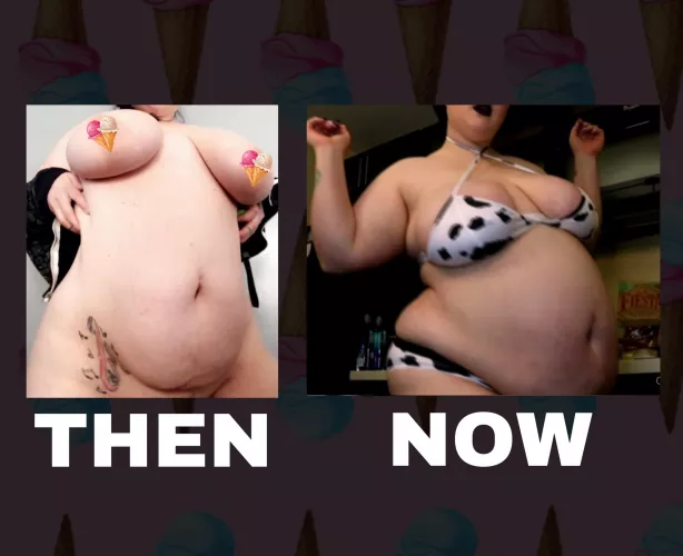 Then: 2 Months Post Pregnancy. Now: Not pregnant, just super fat.