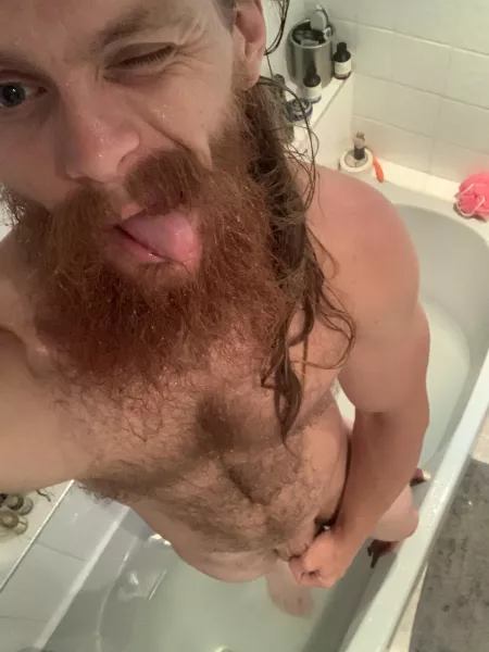 There seems to be more water in this vikings boat than out, freshly trimmed and feeling fresh