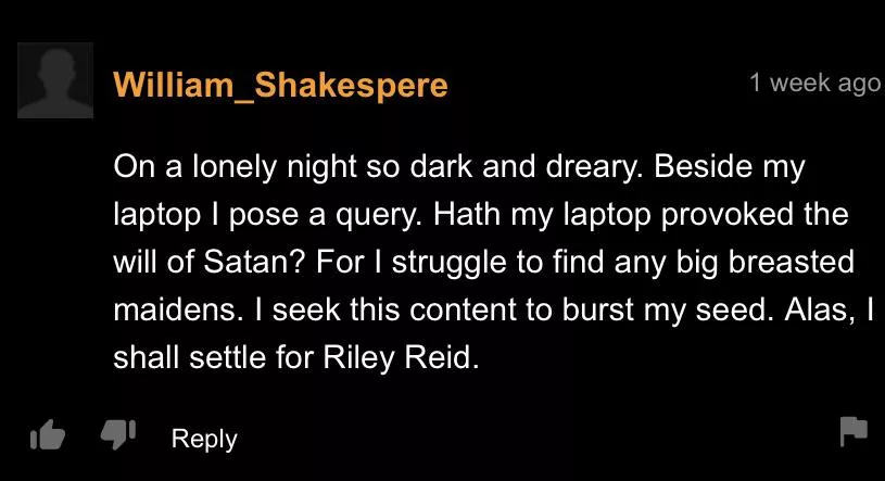 There’s no way this isn’t the really Shakespeare.