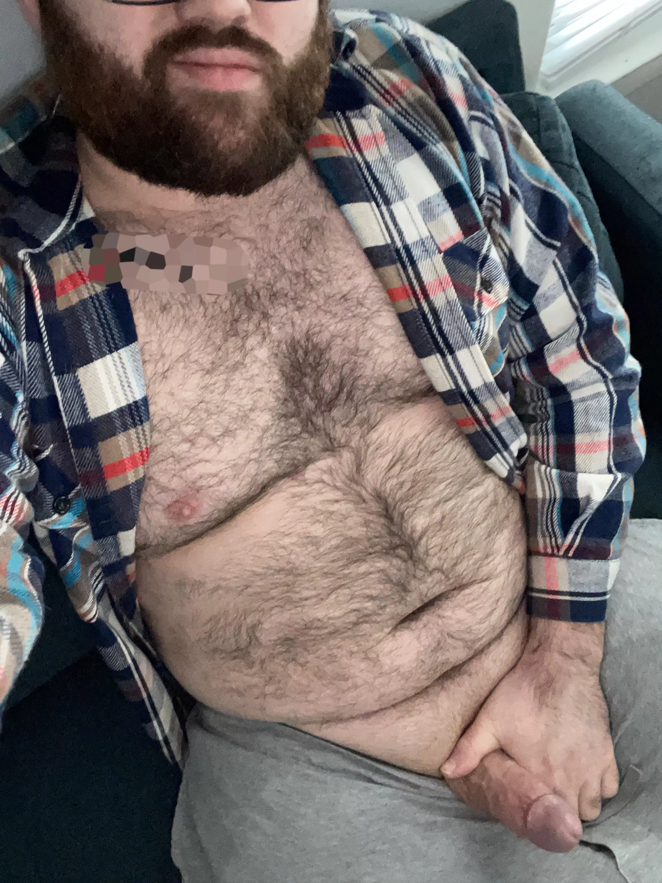 There’s plenty of room on the couch for us both, but I have a feeling I know which seat you’ll pick 😈