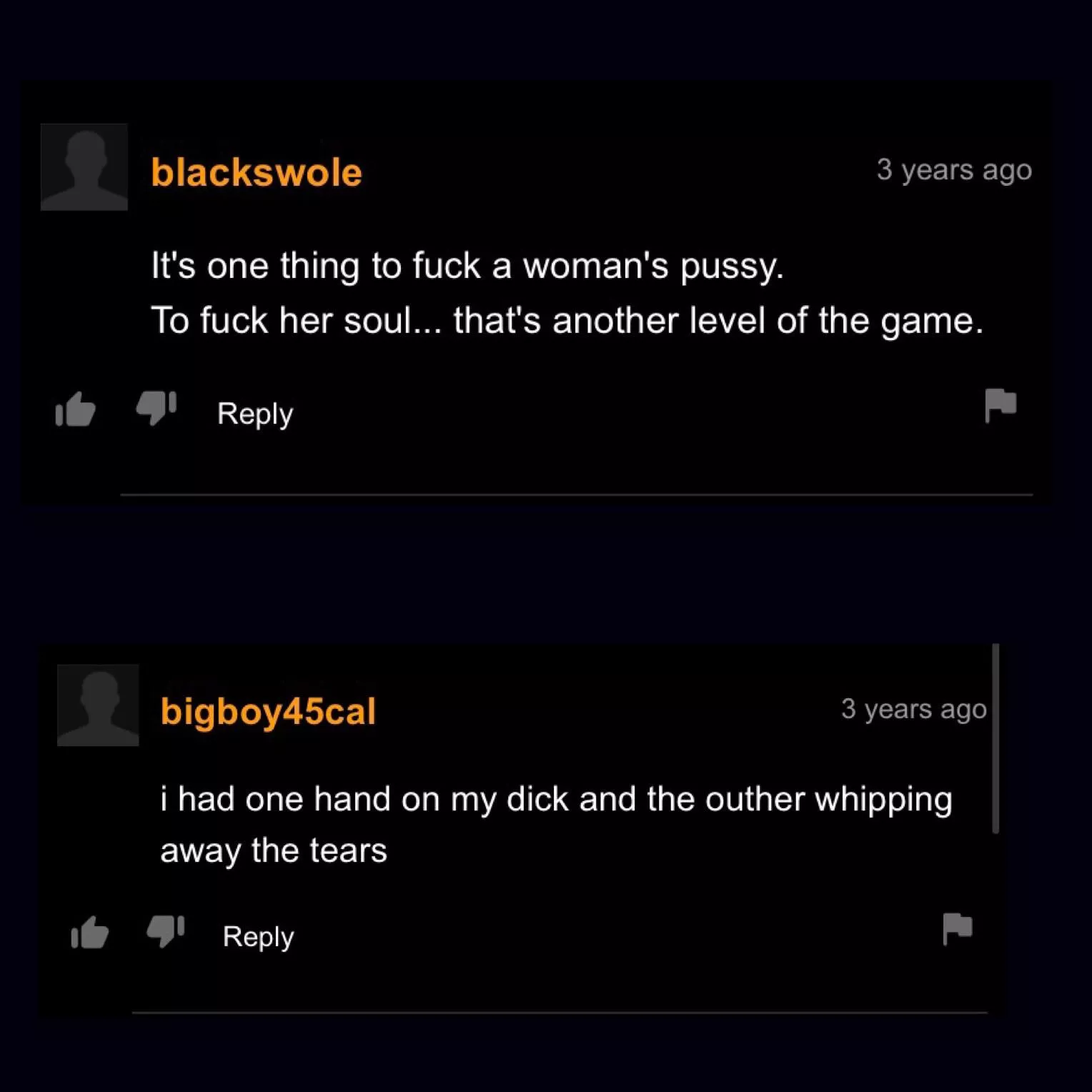 these are both from the same video lol. i hope they haven’t been posted yet.