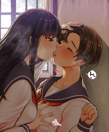 These girls don't even care if they got caught (Nanakichi_eight) [Original]