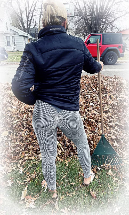 These leaves aren’t going to rake themselves boys!