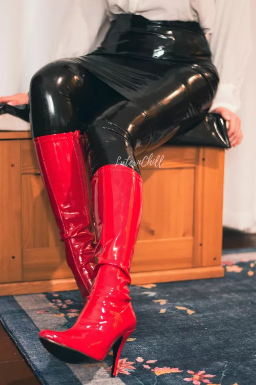 These red boots are simply made for your tongue.
