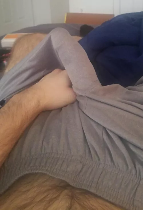 These shorts don't hide it much