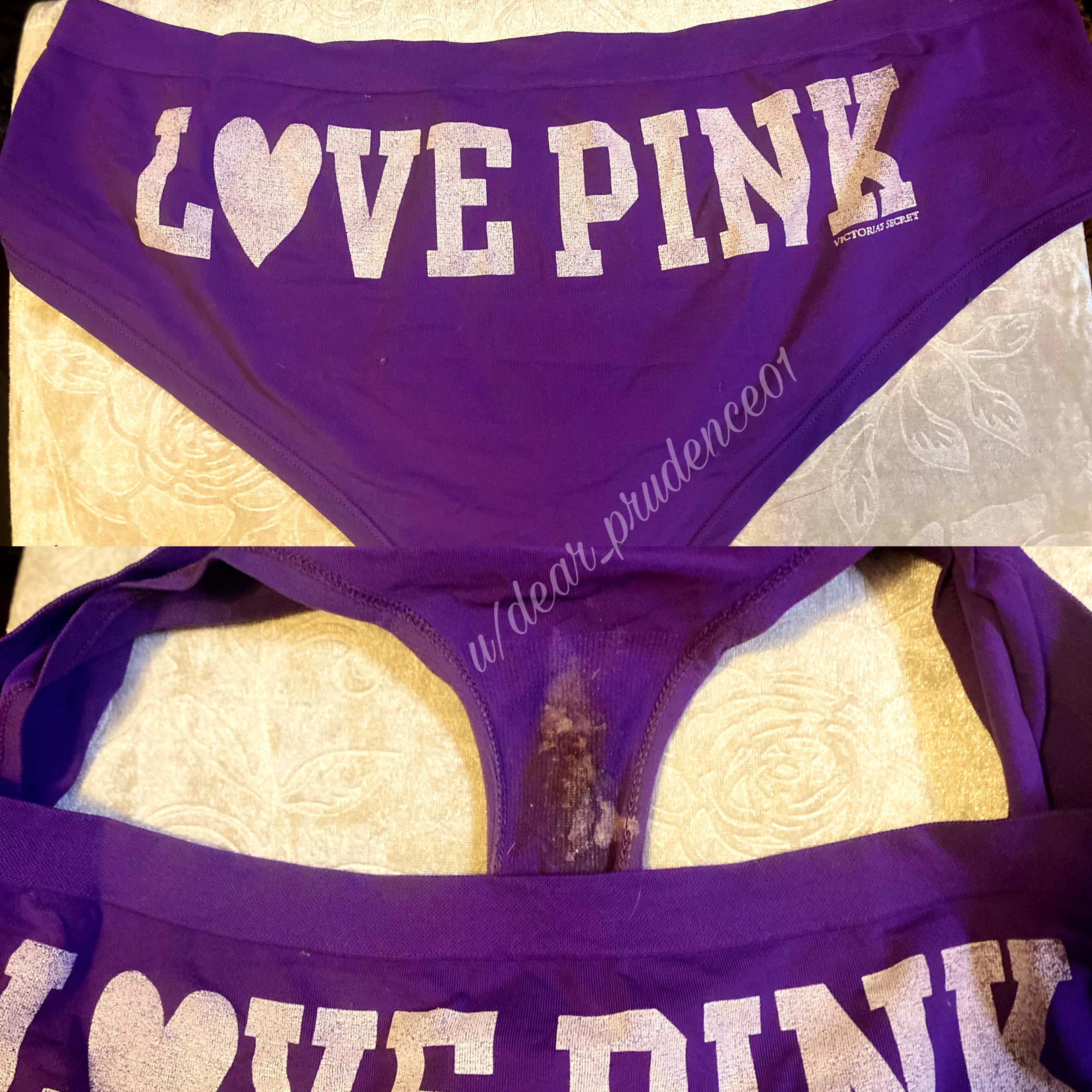 These well seasoned period panties are a sniffers holy grail