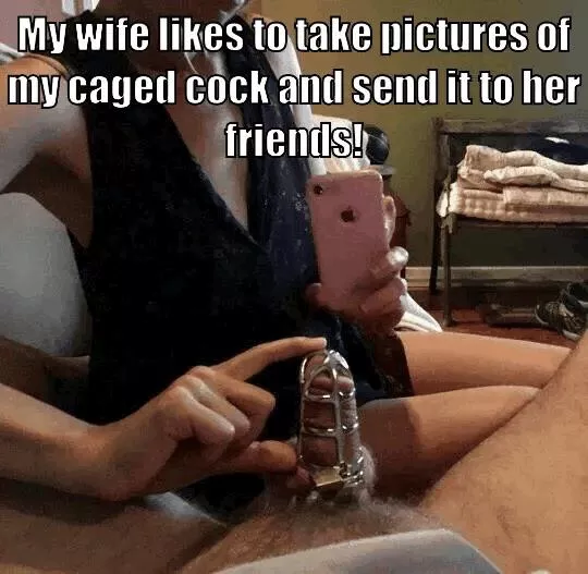 They all know about the small dick in the cage and you get funny looks at work too now. They all know about the small dick in the cage and you get funny looks at work too now.