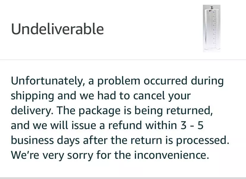They didn’t even attempt re-delivery or hold it at the local post office for me! I was so looking forward to it :(