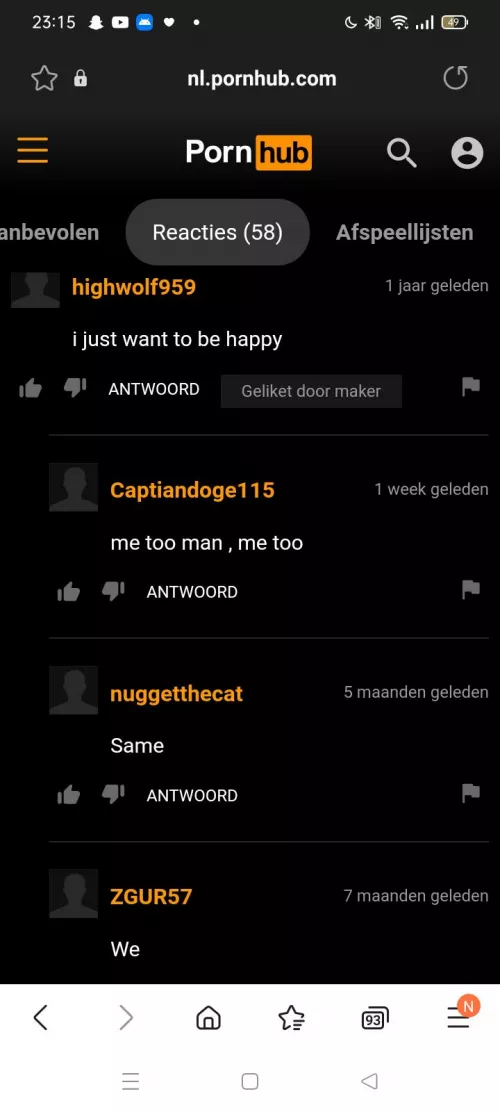 they just wanna be happy