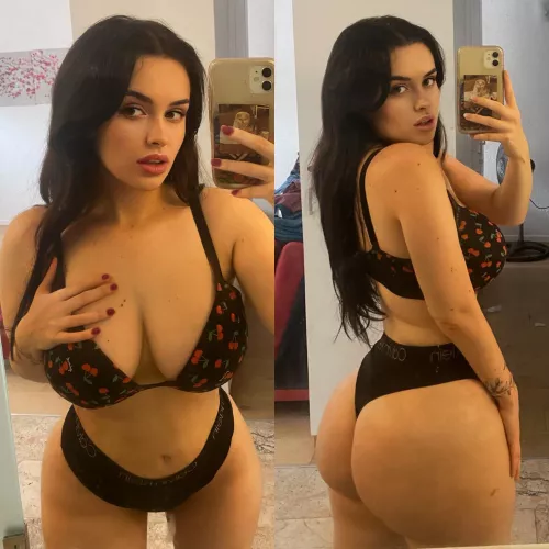 Thick from every angle ;) front or back? Thick from every angle ;) front or back?