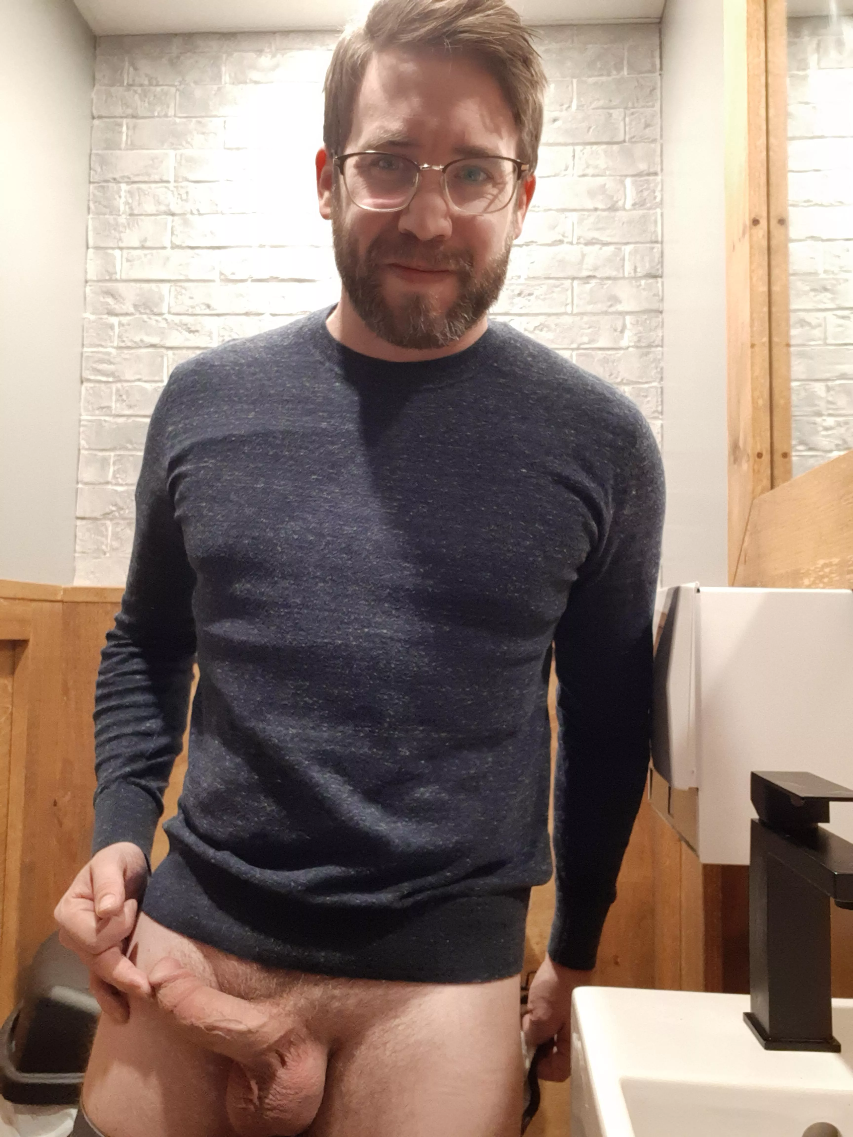 Thick softie in the beer house bathroom Thick softie in the beer house bathroom