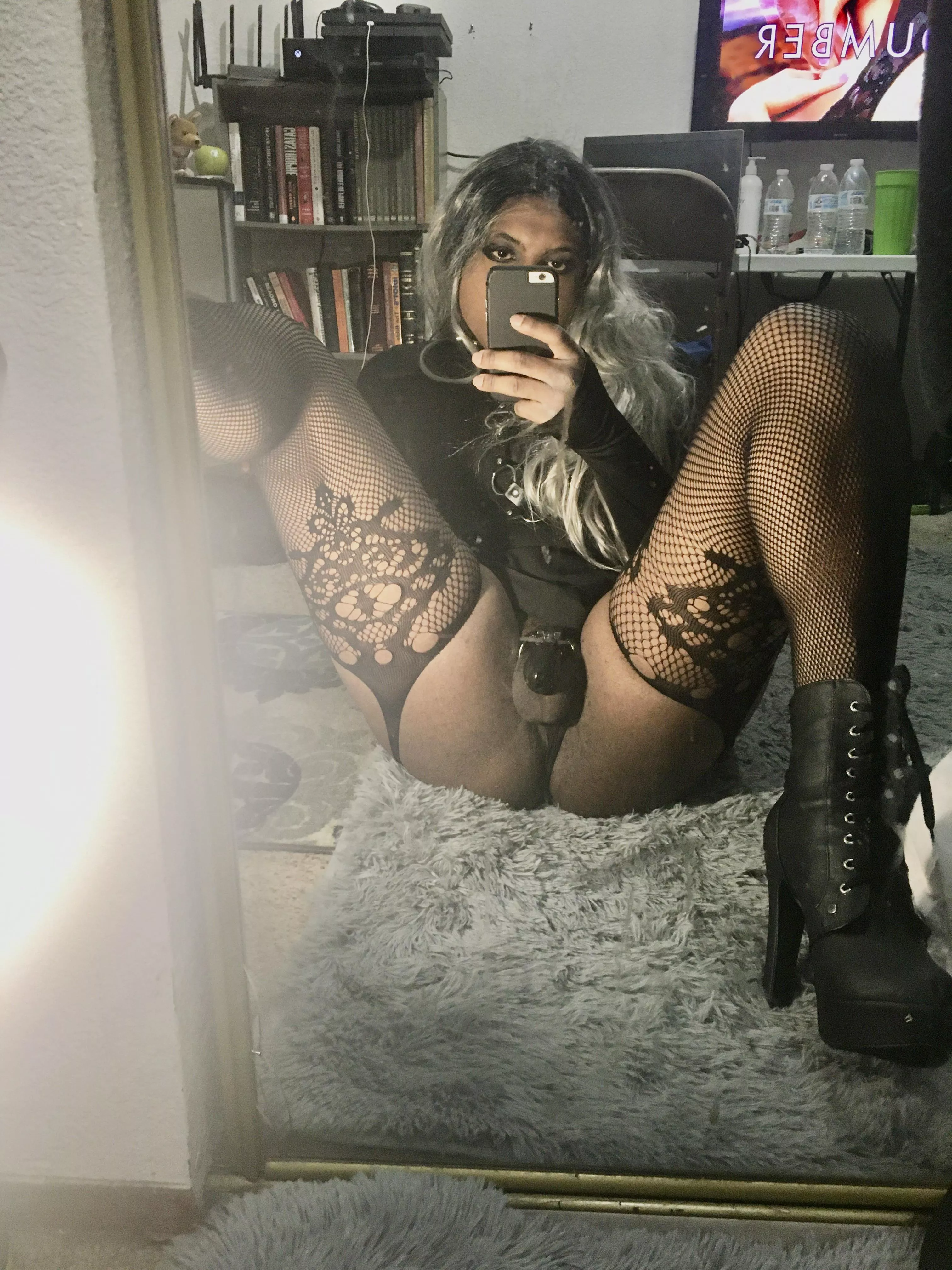 Thick thighs and my chastity. Thick thighs and my chastity.