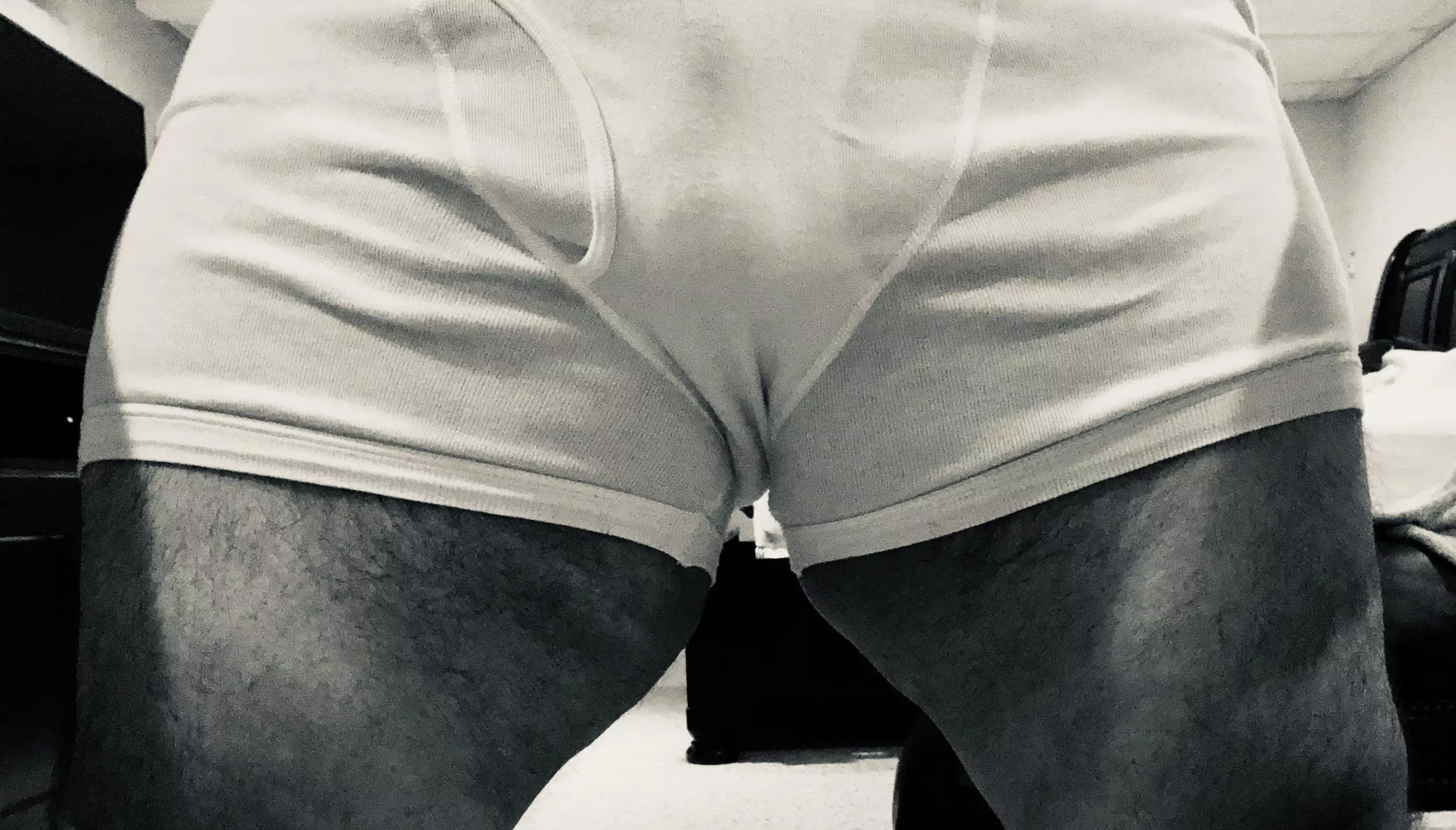 Thick thighs and tighty whities.