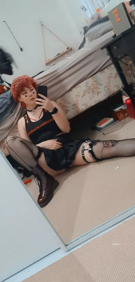 Thigh highs and a garter = 3× the squish Thigh highs and a garter = 3× the squish