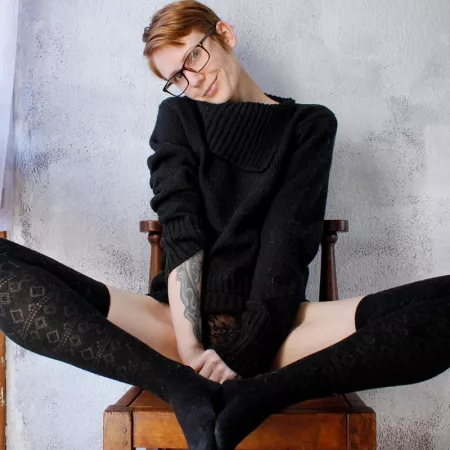 Thigh socks, the ultimate in sexy comf! ^^