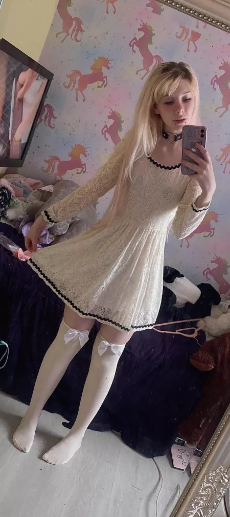 Thigh socks with bows β‘