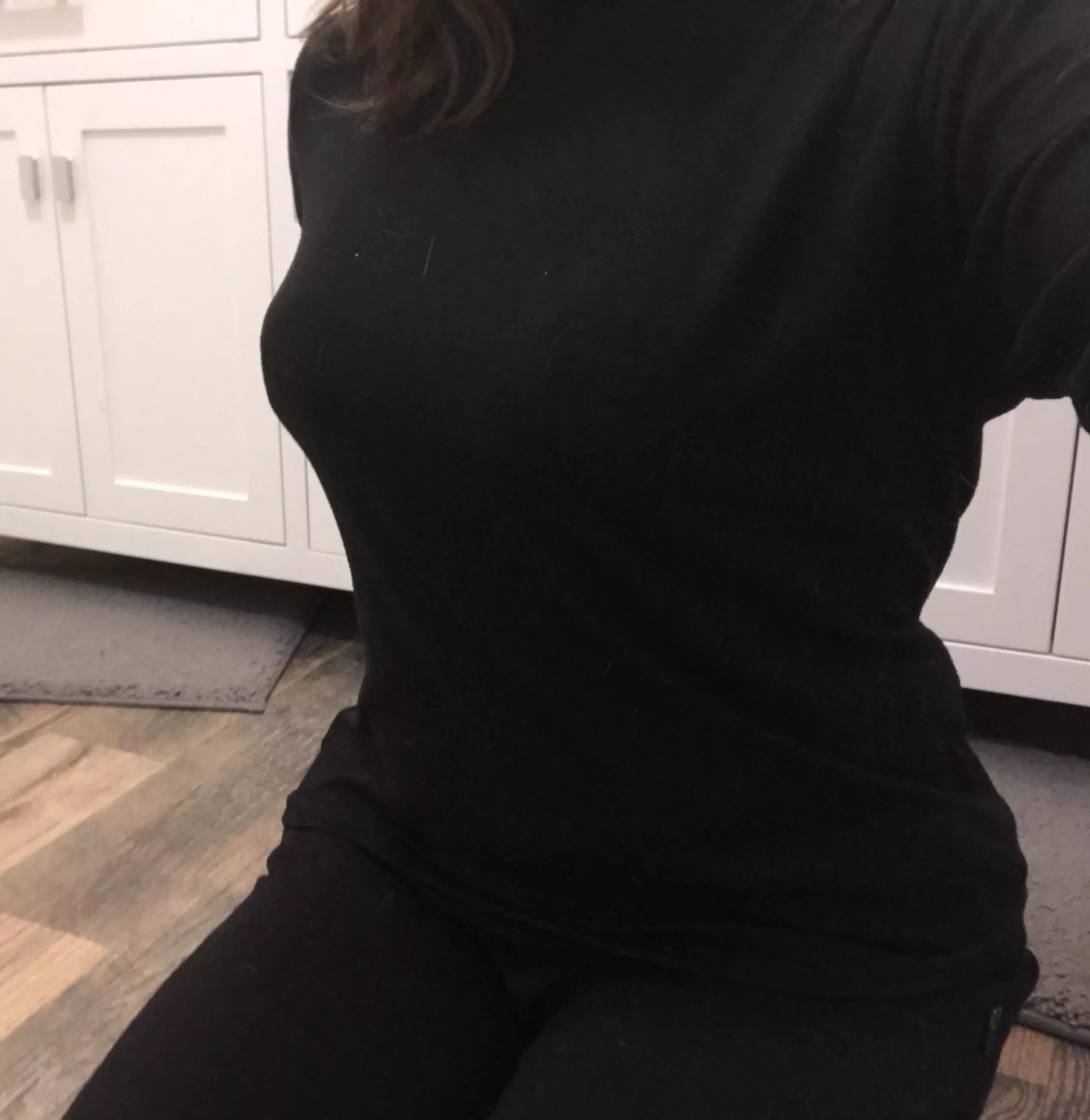 Thighs and fake boobs :P