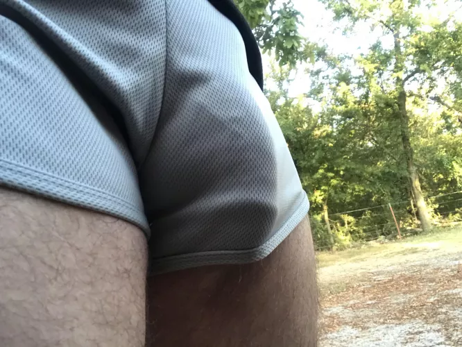 Think anyone noticed me jogging in the park?