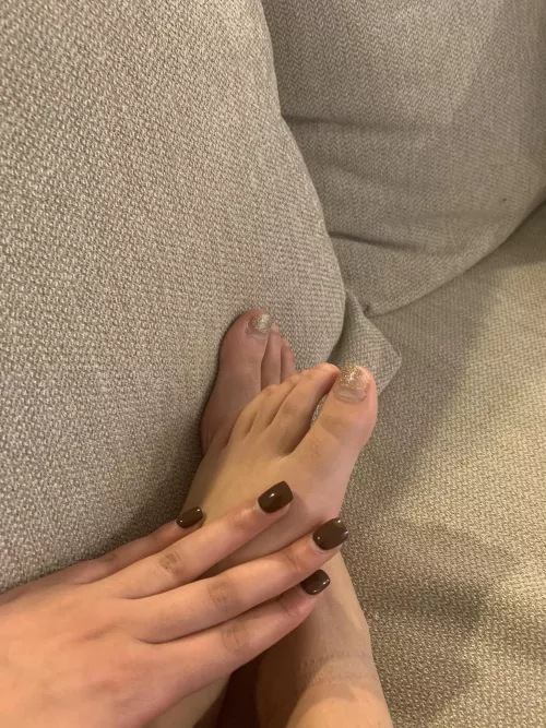 Thinking about what nail polish Iβll choose for my next pedi