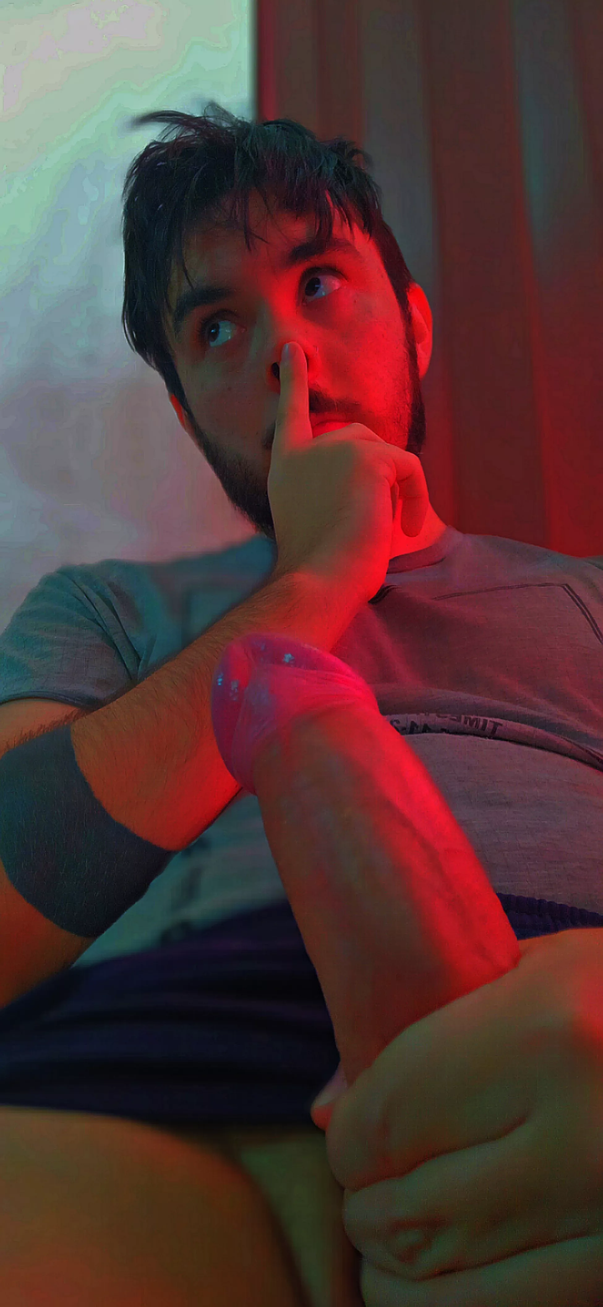 Thinking if someone will drain my thick cock 🍆🍼💦 Thinking if someone will drain my thick cock 🍆🍼💦