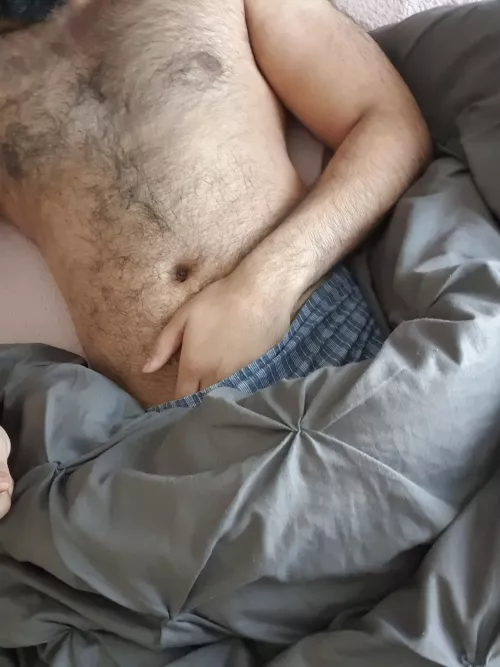 This bed is too big just for me, come help me fill it