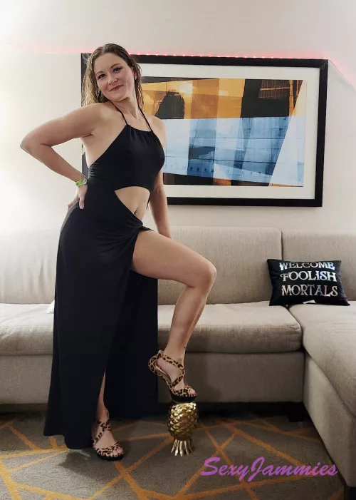 This dress looks fantastic on me, but I have to admit, it does look better on the floor. This dress looks fantastic on me, but I have to admit, it does look better on the floor.