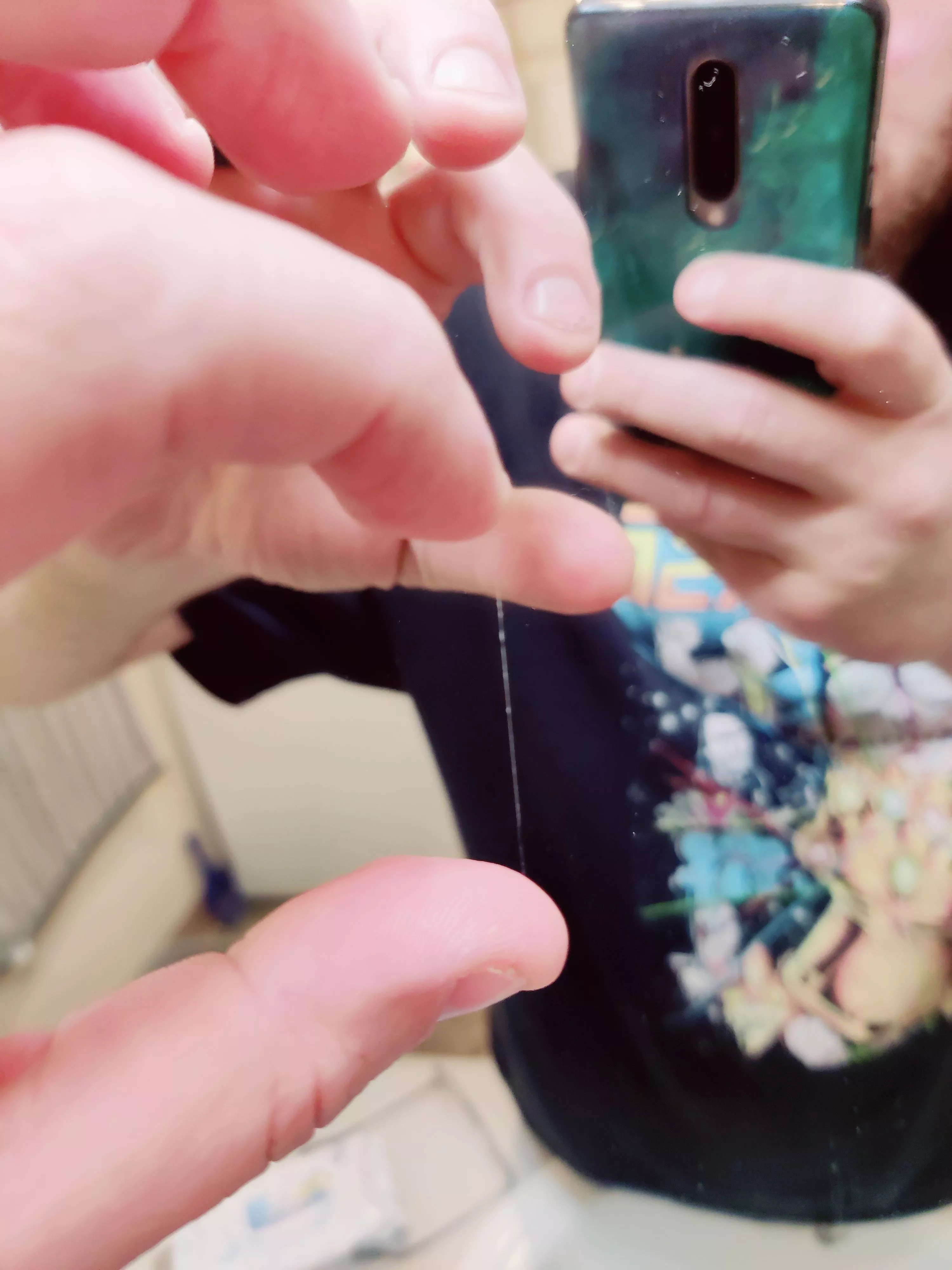 This eye booger I pulled. The relief was amazing