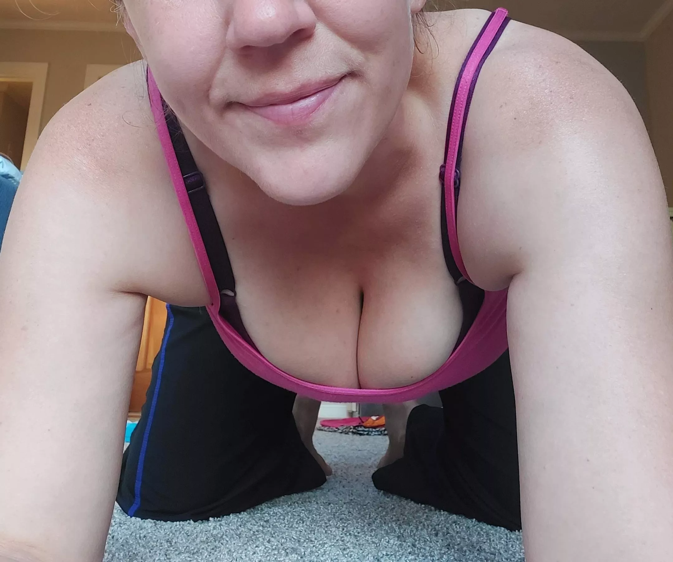 This f [44] is working on starting her new years yoga resolution early!