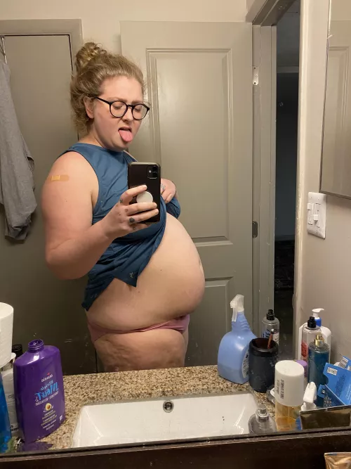 This is after a massive feast last night.