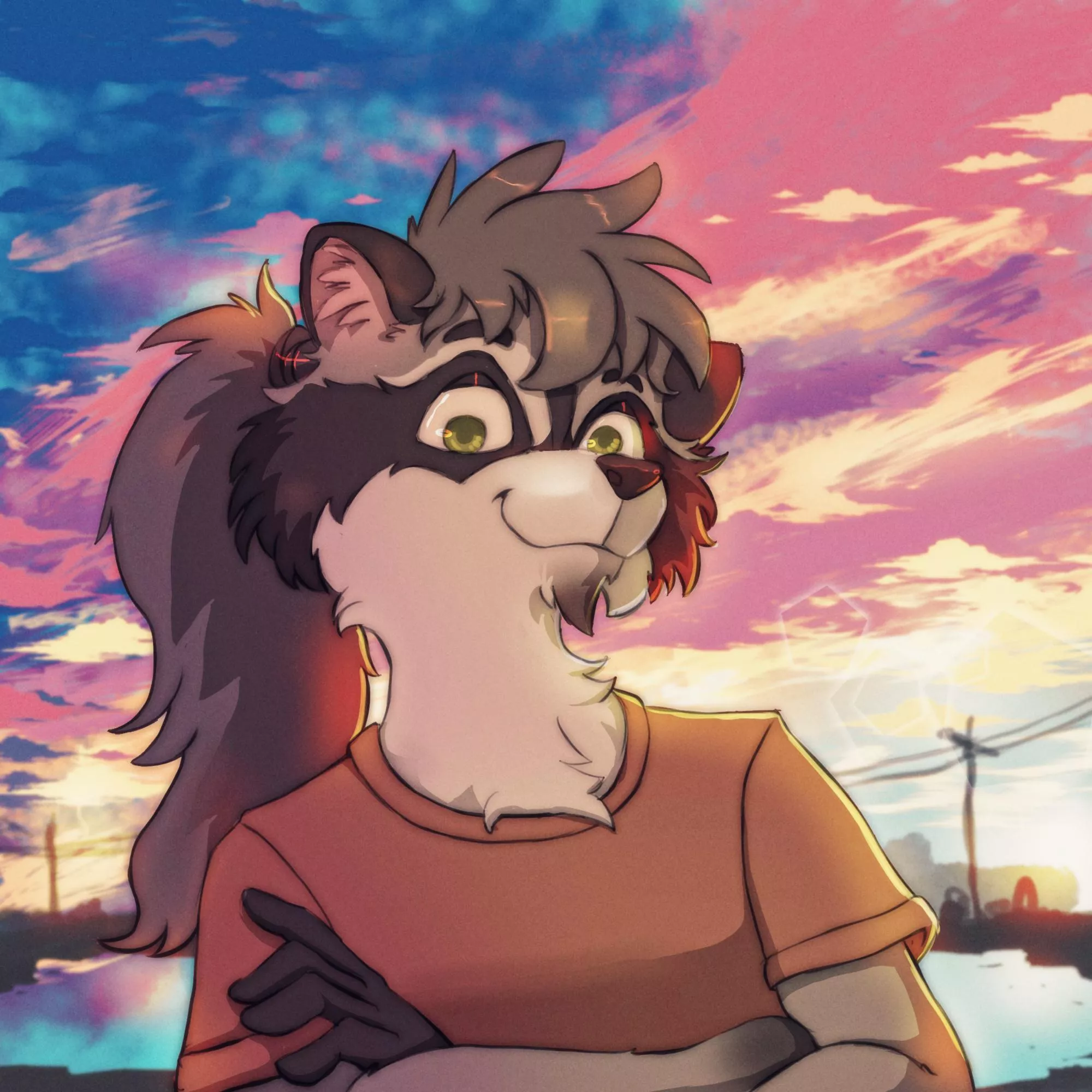 This is Arakun! commission for @/SweetGale / bust comms open, only 35$!dm me if you're interested!