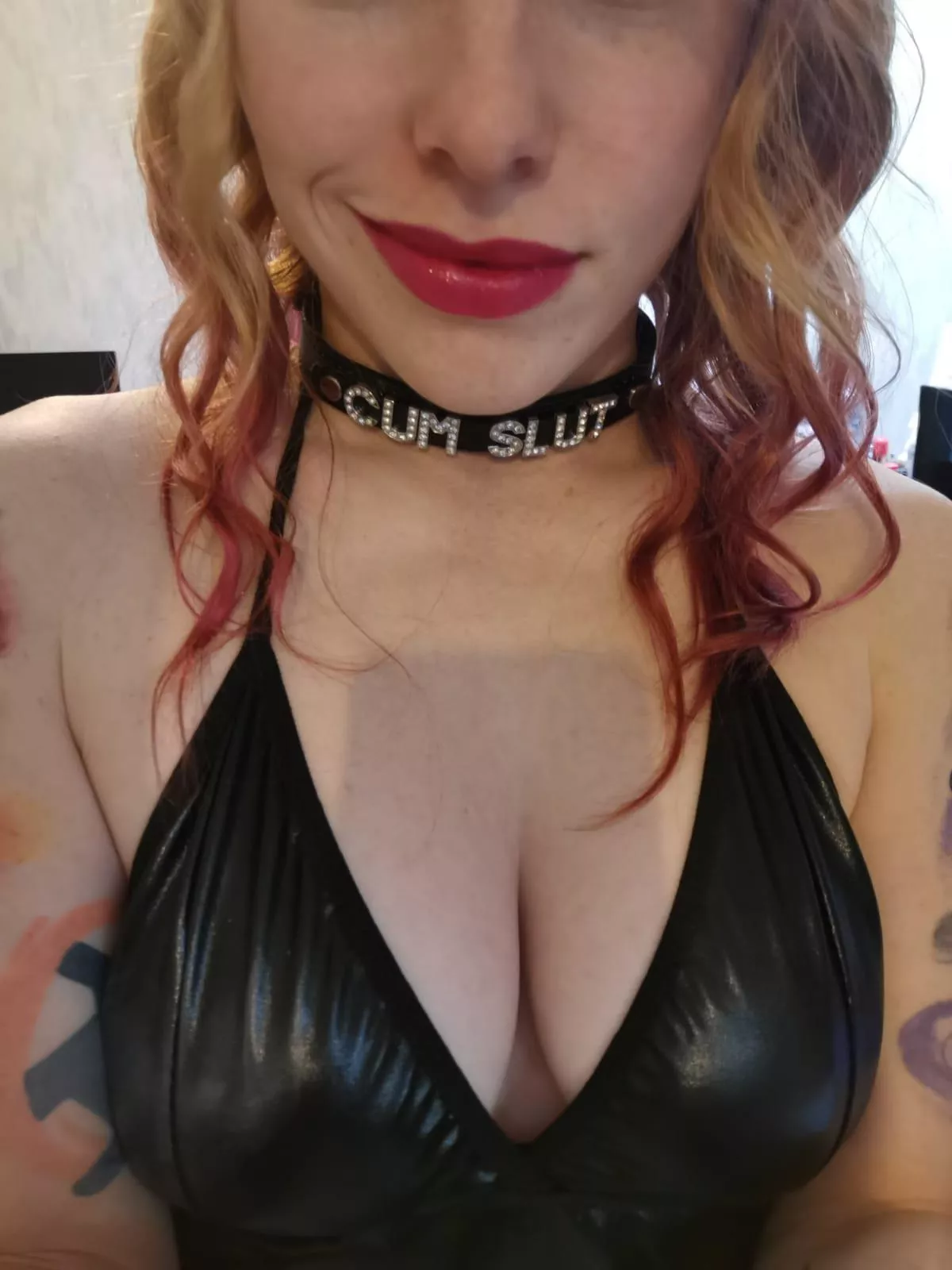 This is his favourite collar on his favourite slave.