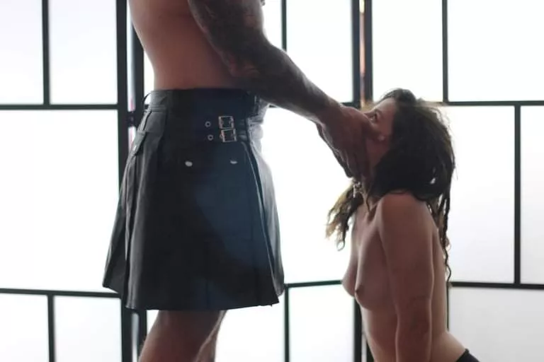 This is how I make my baby girls feel special. I let them kneel in front of daddy and feel loved and submissive.