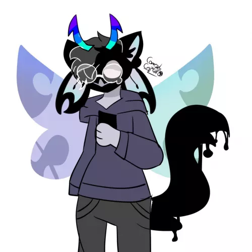 This is my fursona, they already have a name but I’m curious about what kind of names you guys would give them, go ham!