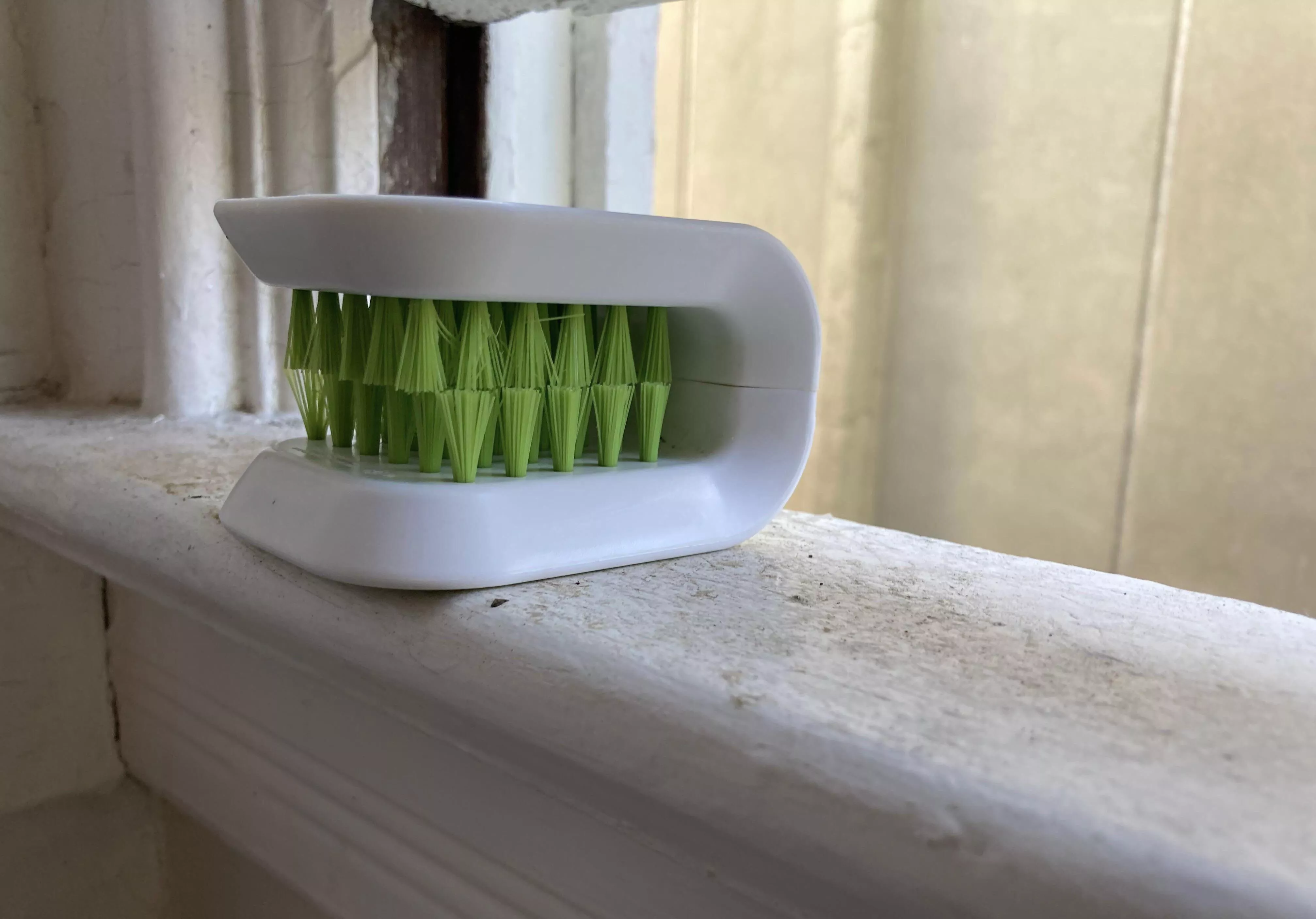 This knife cleaning brush looks like a great toe tickle brush to me. This knife cleaning brush looks like a great toe tickle brush to me.