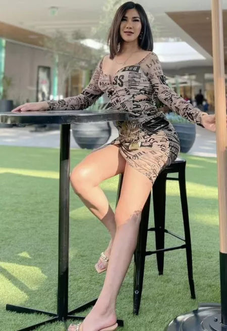 This ladyboy is beyond sexy , I love my time with her and she is a tall girl 5โ10 with a beautiful ass and beautiful face to match