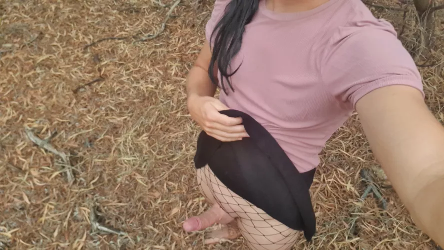 This sissy went outside today, hoping to meet a horny stranger! This sissy went outside today, hoping to meet a horny stranger!