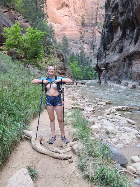 This trail was a bitch, but this boi didn't give up. Here's proof I made it. (Only finished 95% because my knee starting hurting) This trail was a bitch, but this boi didn't give up. Here's proof I made it. (Only finished 95% because my knee starting hurting)