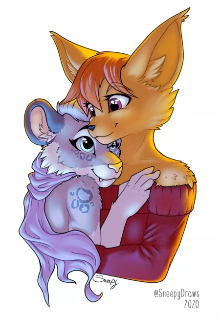 This was the prize for the winner of my giveaway over on Twitter (art by me, @sneepydraws on Twitter)