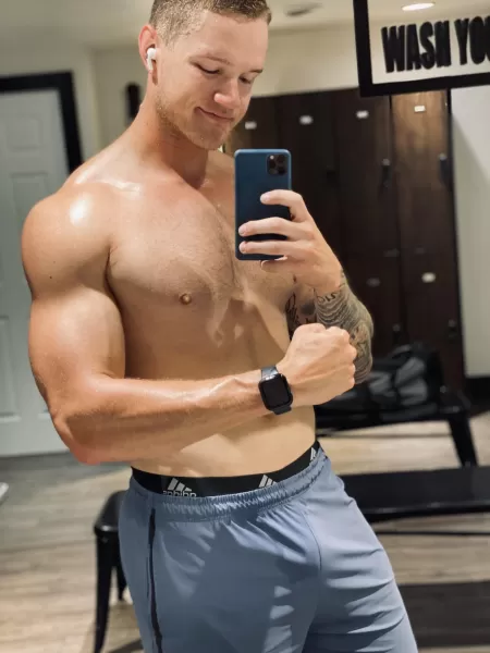 Thought I looked good after my workout! Thought I looked good after my workout!
