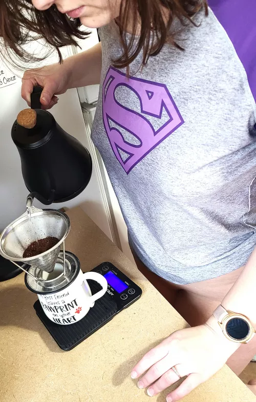 Thought I would switch from a bottomless portafilter to a bottomless pour over.