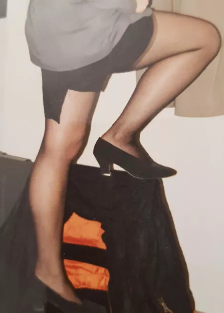 Thought I'd show you one of my work shoes... while standing.. erm, on a chair!! I need someone to hold the chair steady though... Any Volunteers? ππ